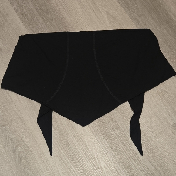 Tops - Multi-way Black Bandana Scarf Top